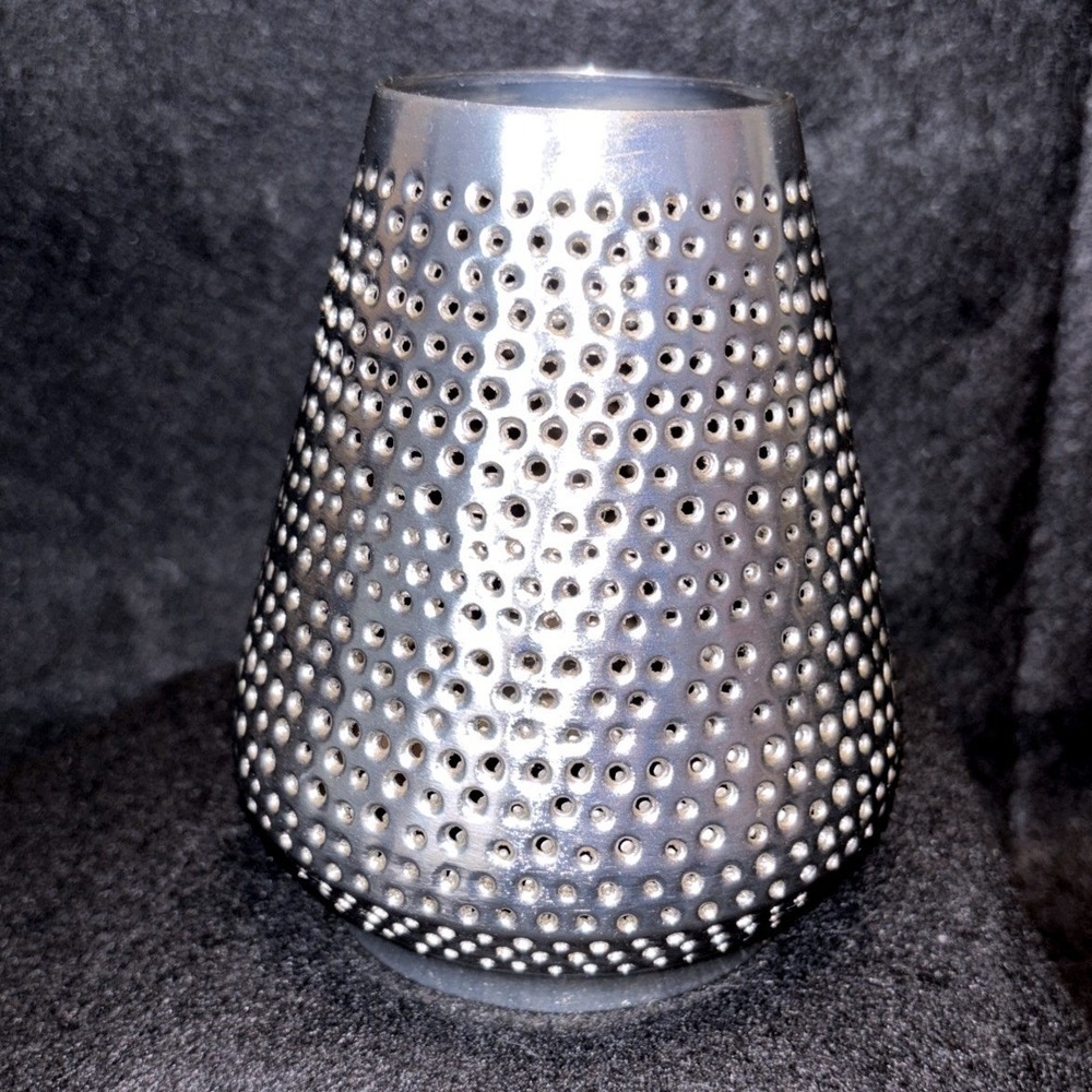 Bath & Body Works Punched Metal Votive Candle Holder Removable Bottom RETIRED